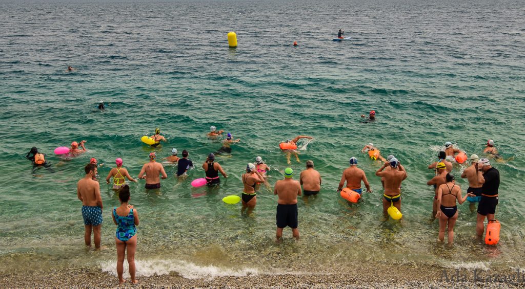 open water swimming event Sykia Corinthias 